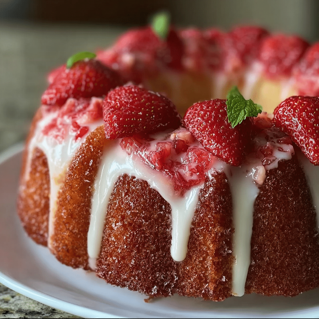 Strawberry Pound Cake