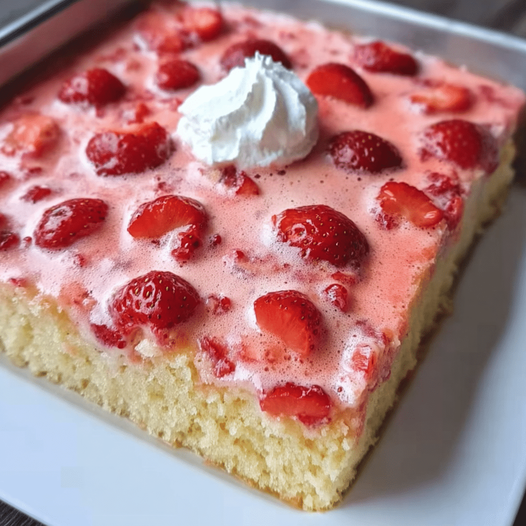 Strawberry Poke Cake