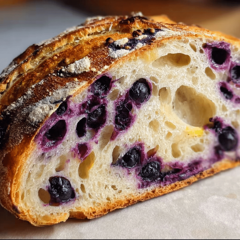 Lemon Blueberry Sourdough Bread