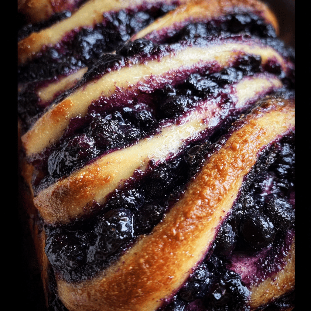 Blueberry Lemon Sourdough Babka