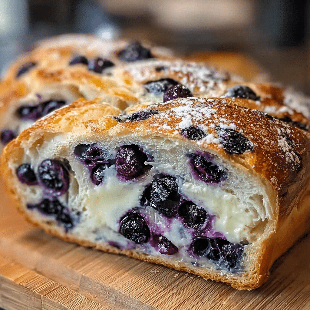 Lemon Blueberry Cream Cheese Sourdough
