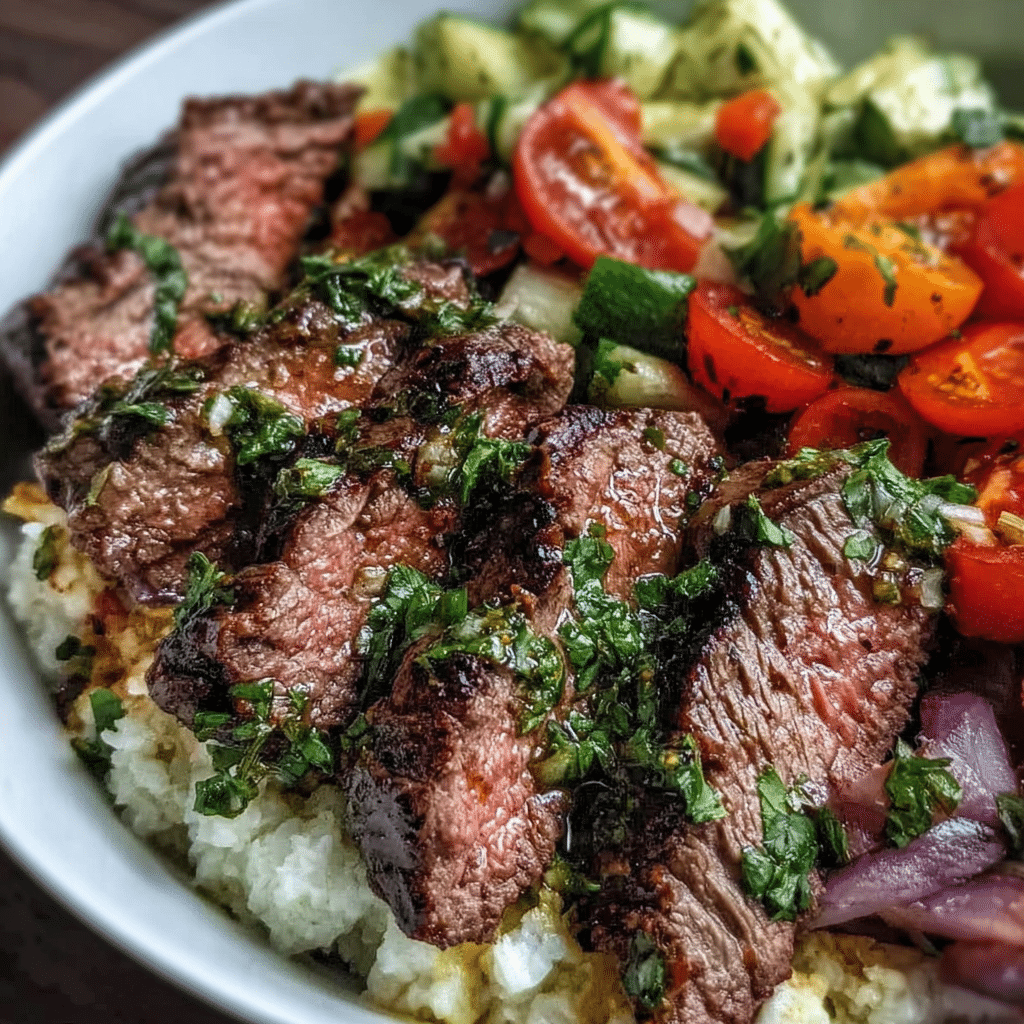 Healthy Steak Bowl Recipe Inspired by the Mediterranean Diet