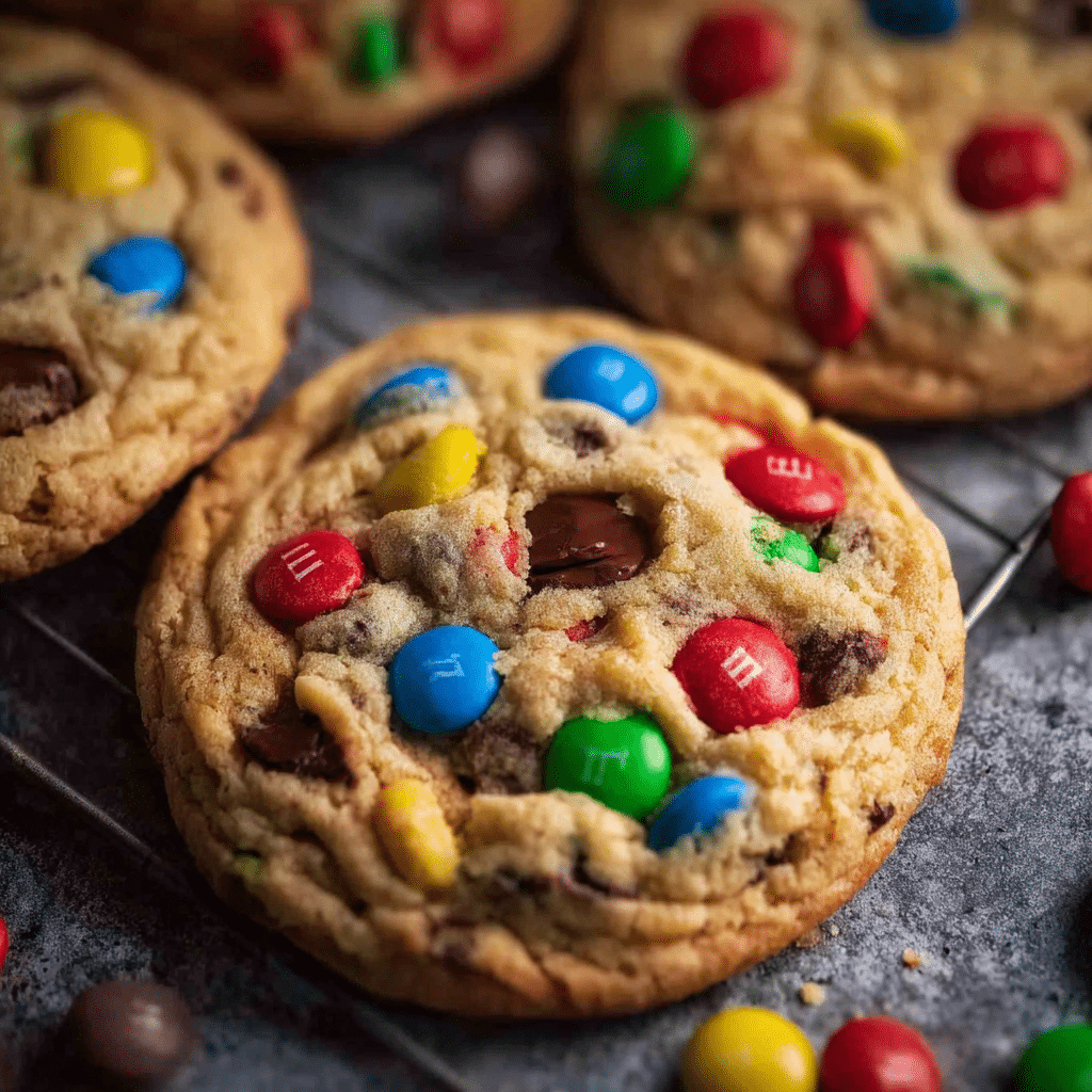 The BEST M&M Cookies
