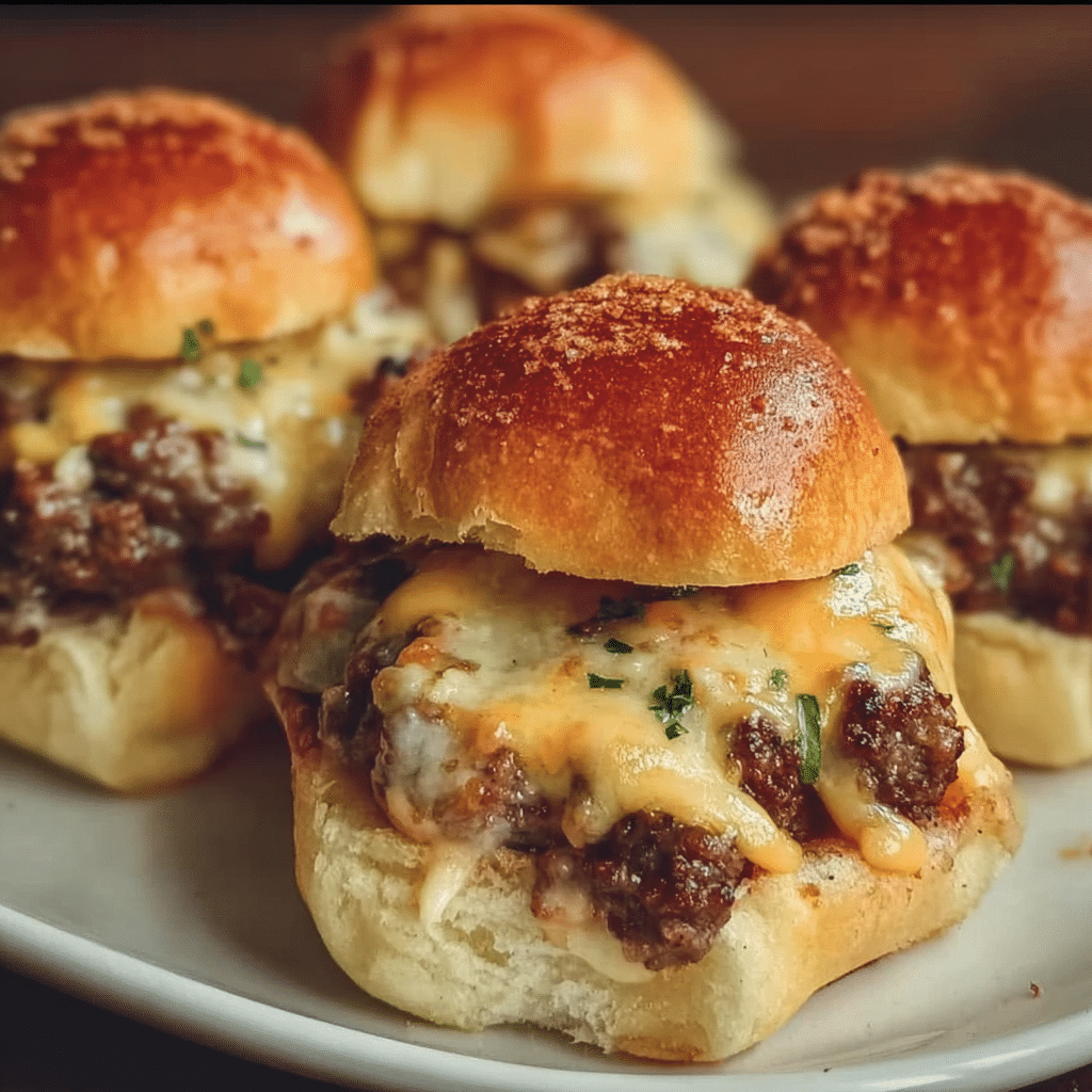 Mini Big Mac Cheeseburgers