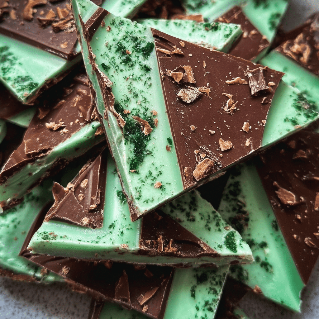 Grasshopper Mint Chocolate Bark