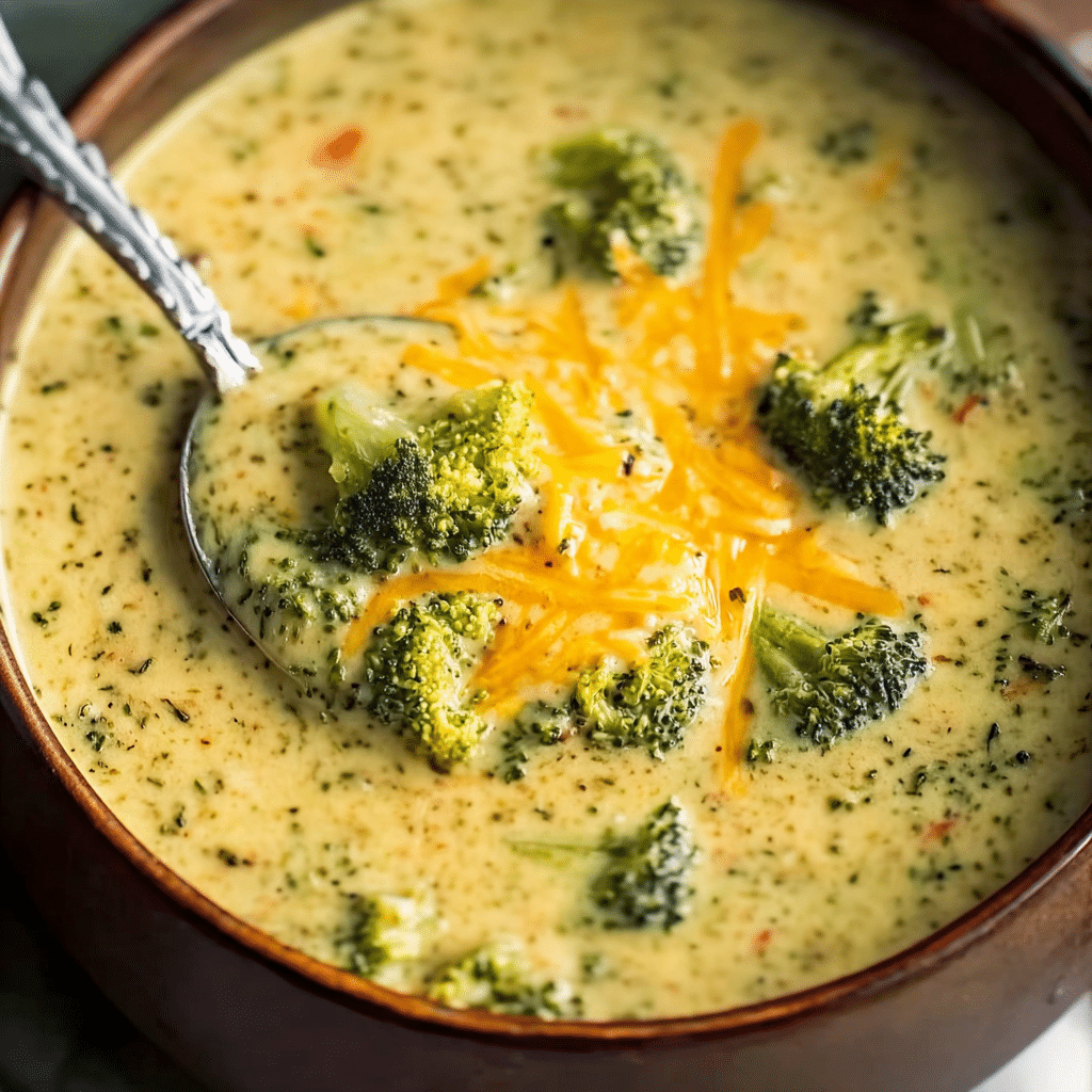 Healthy Broccoli Cheddar Soup