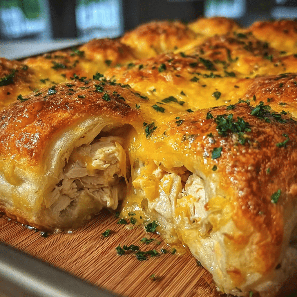 Cheesy Chicken Crescent Bake
