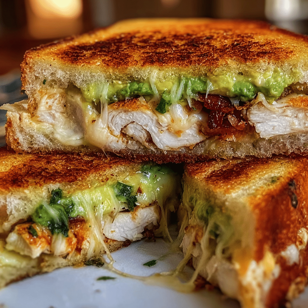 Chicken Avocado Melt Sandwich