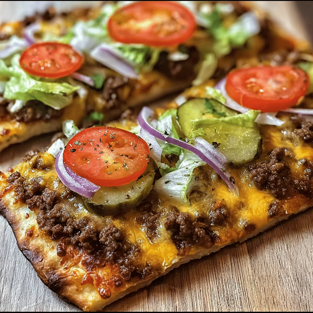 Cheeseburger Flatbreads