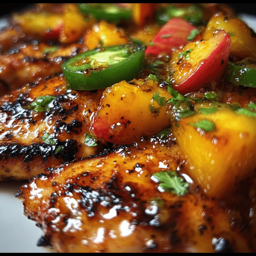 Jalapeno Peach Chicken