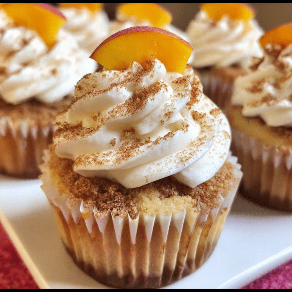 Peach Cobbler Cupcakes 3