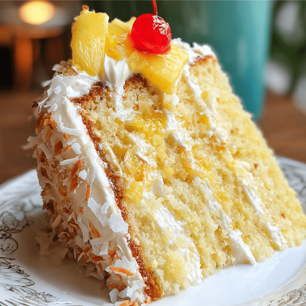 Pina Colada Layer Cake