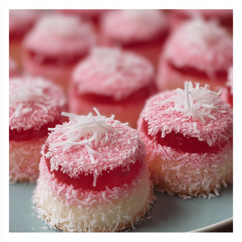 Pink Jelly Coconut Cakes 3