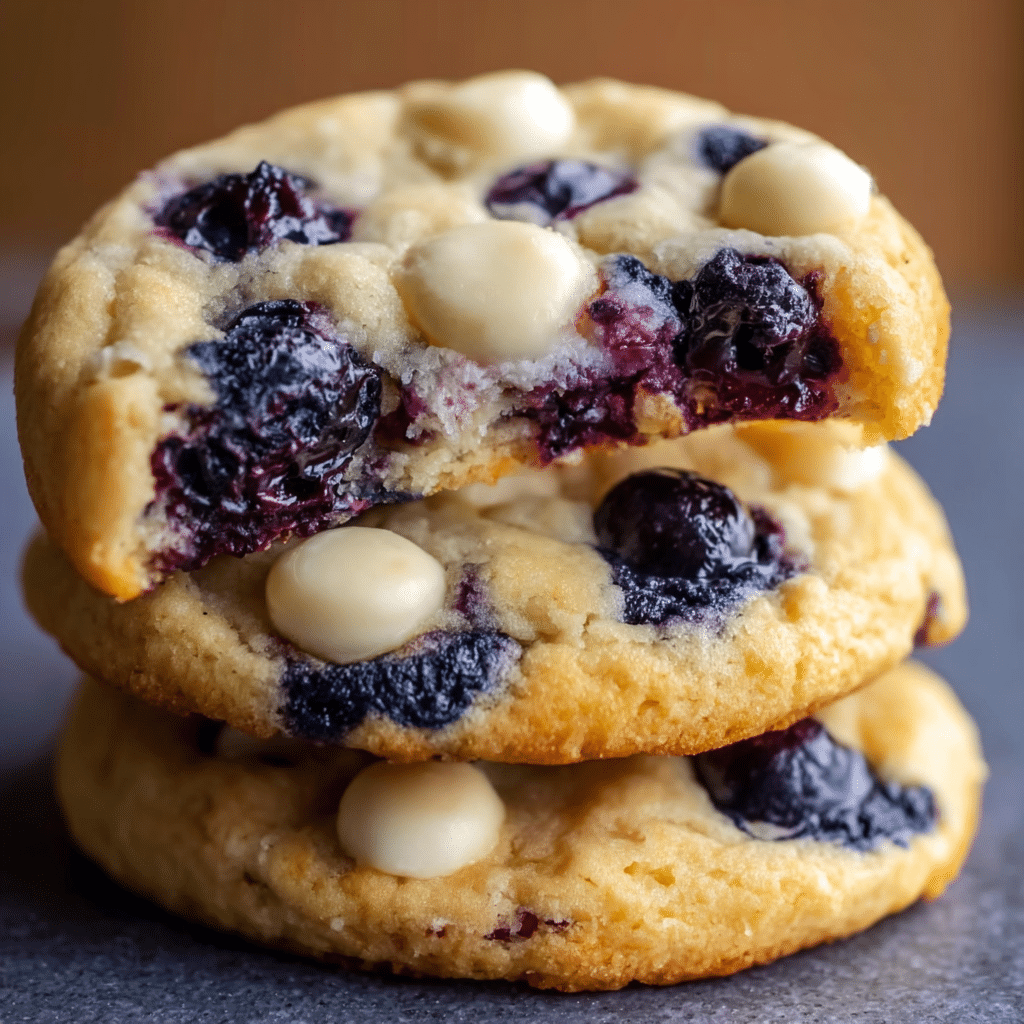 Soft Blueberry Cheesecake Cookies 3