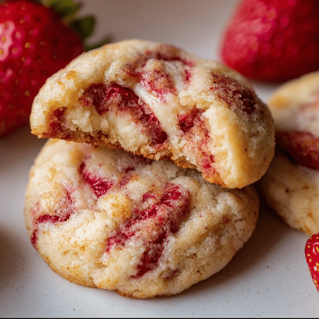 Strawberry Cheesecake Cookies