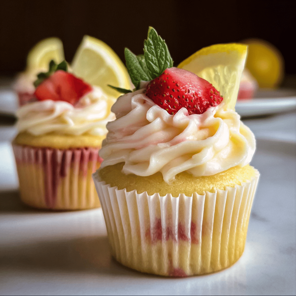 Strawberry Lemon Cupcakes