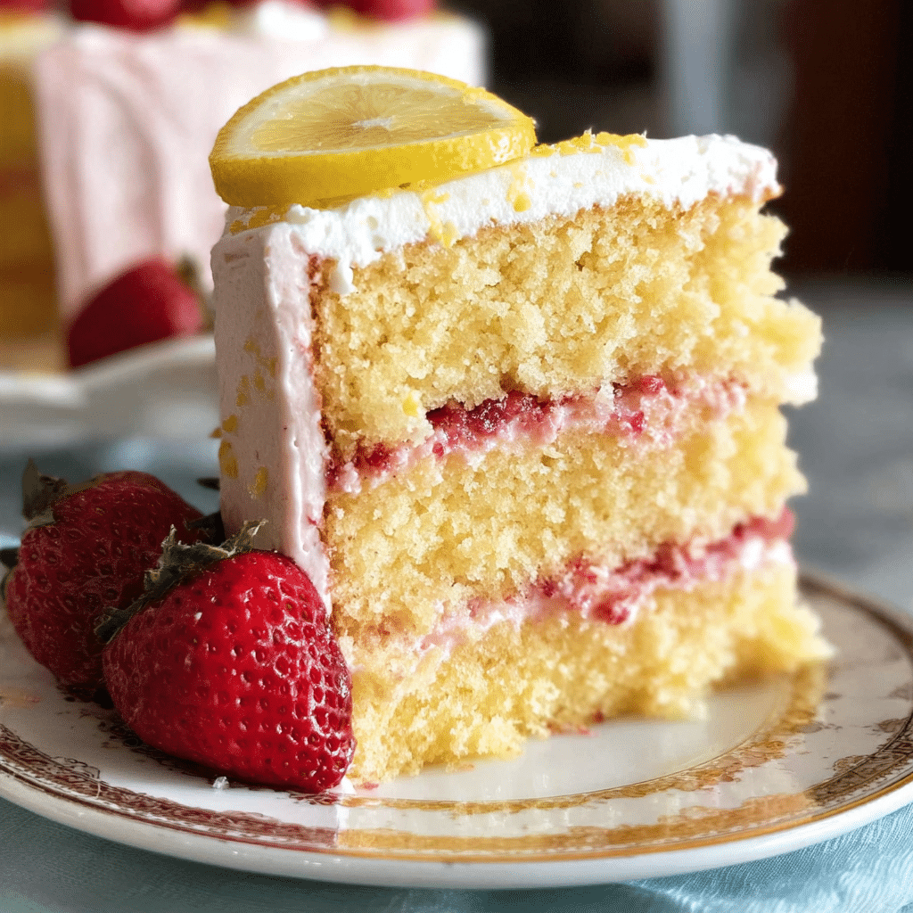 Strawberry Lemonade Cake