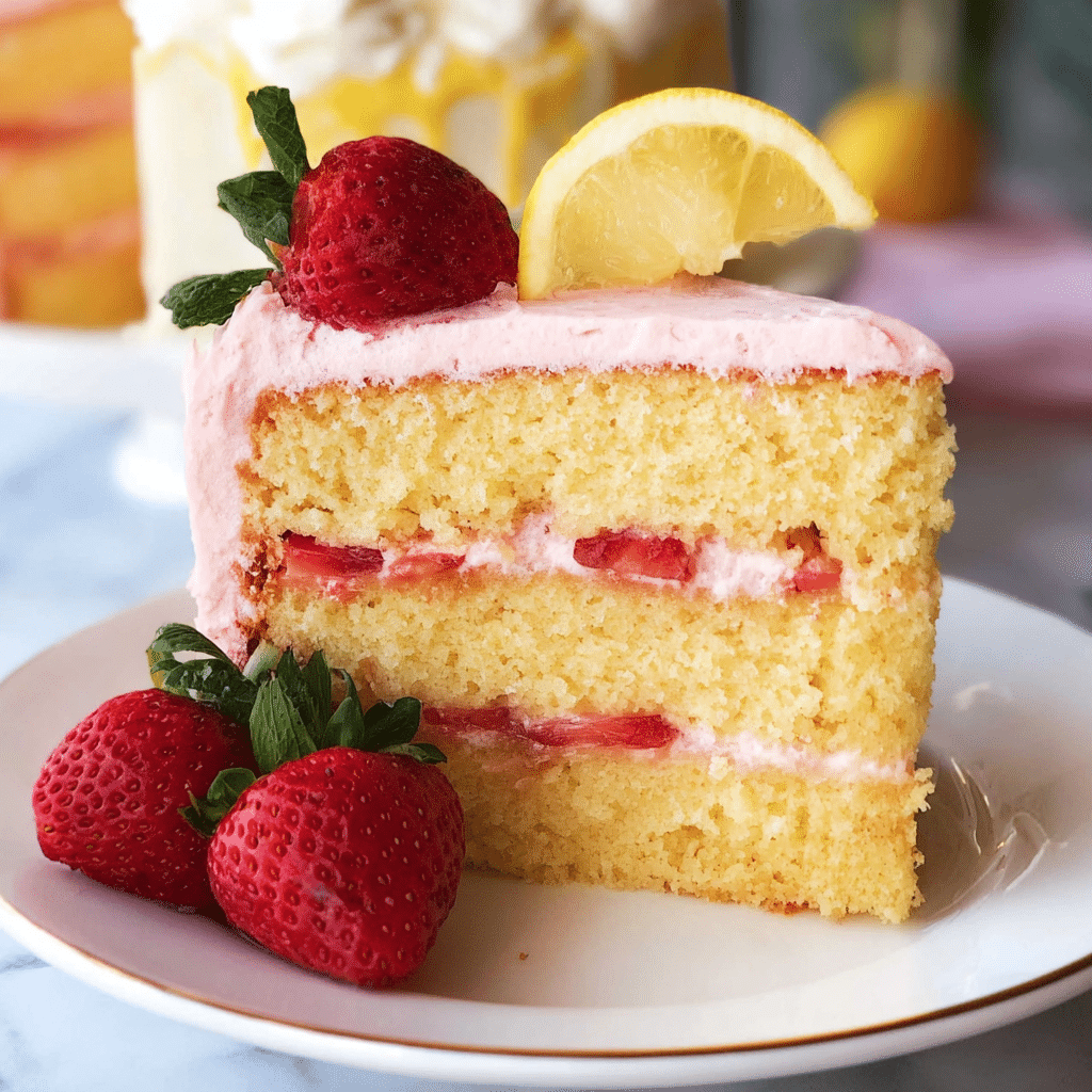 Strawberry Lemonade Cake 3