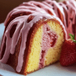 Strawberry Milkshake Pound Cake 2