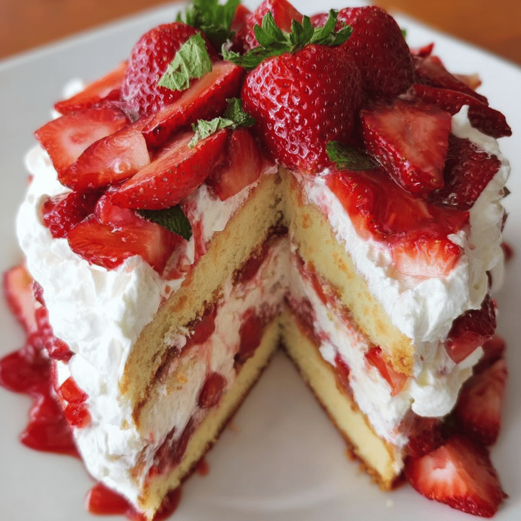 The Best Strawberry Shortcake Cake