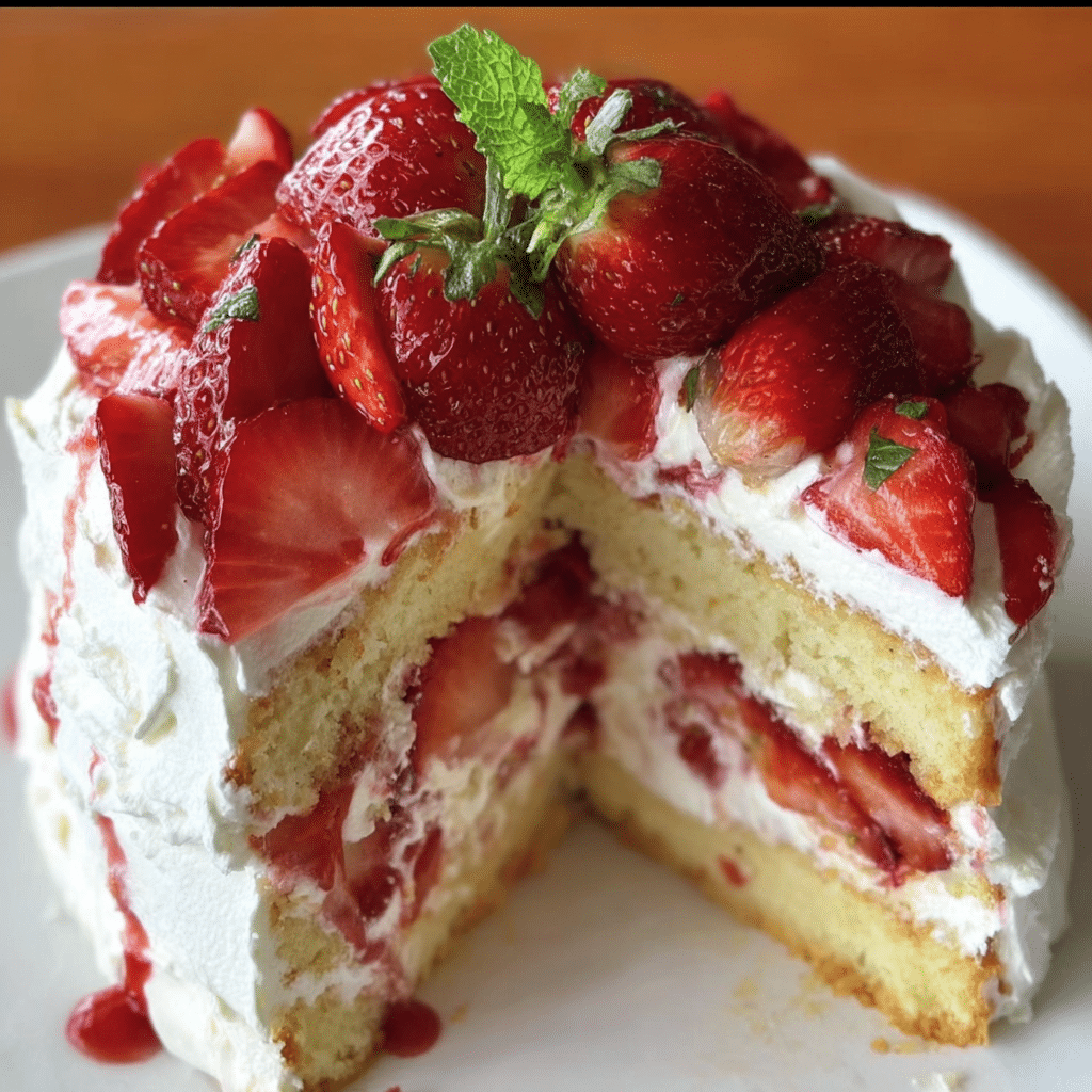 The Best Strawberry Shortcake Cake 2