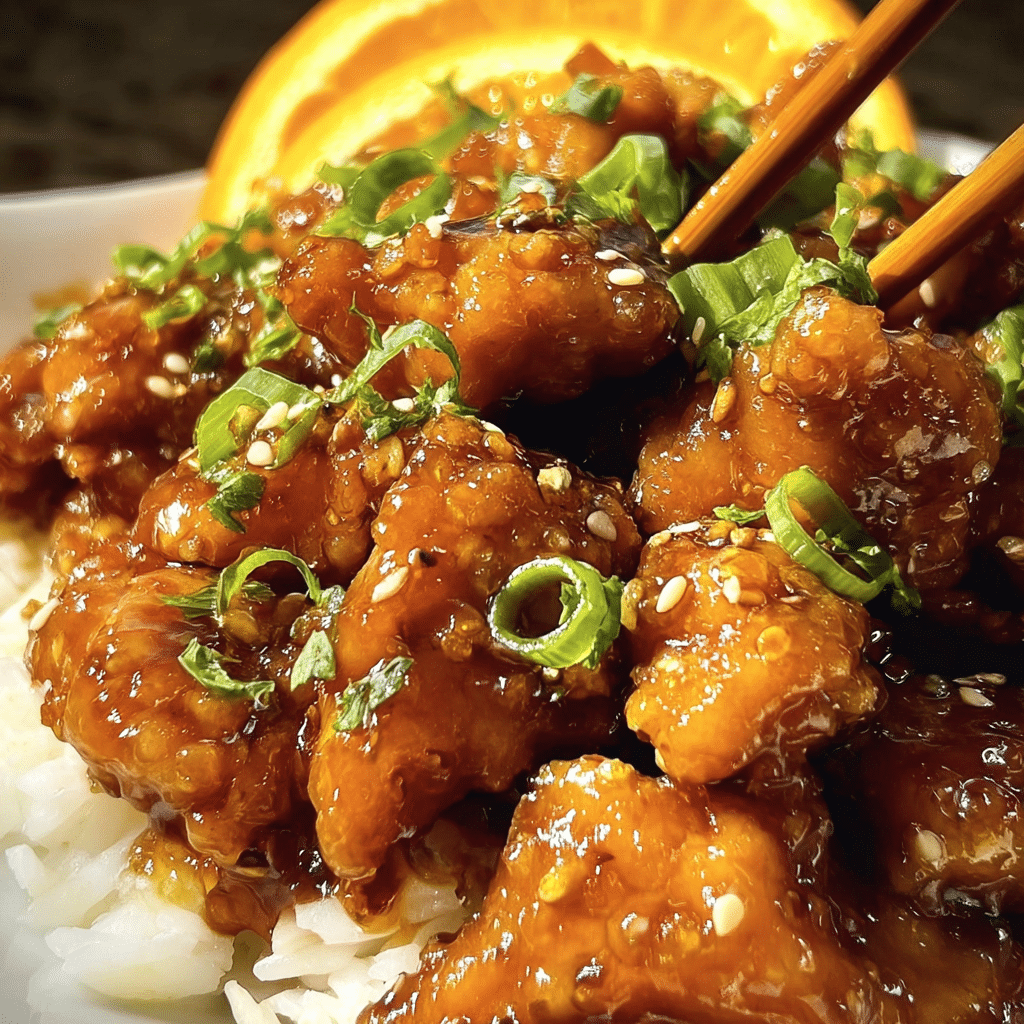 Asian Crockpot Orange Chicken
