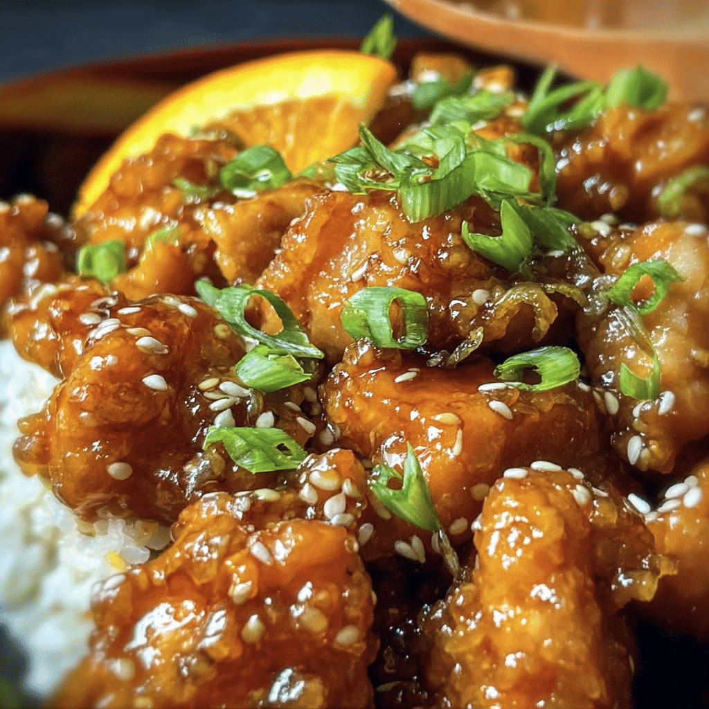 Asian Crockpot Orange Chicken