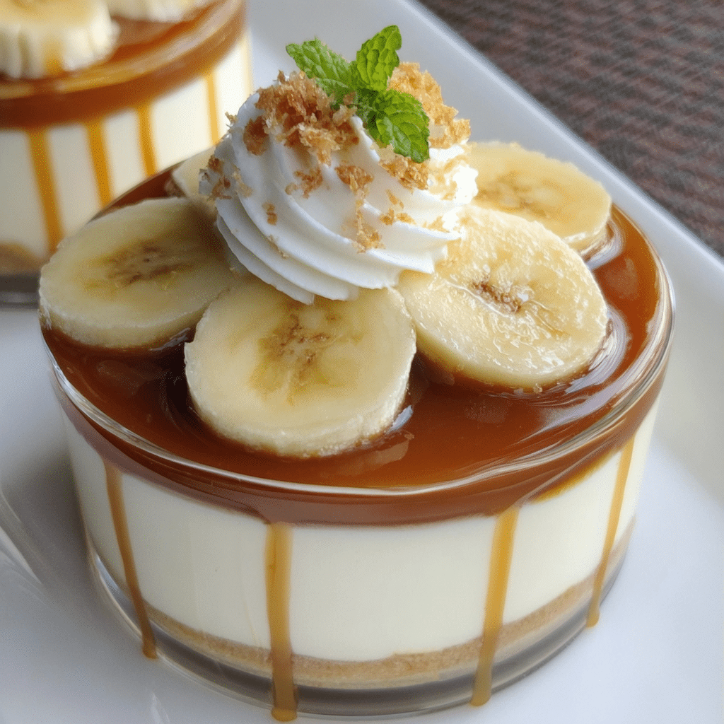 Banana Caramel Cream Dessert
