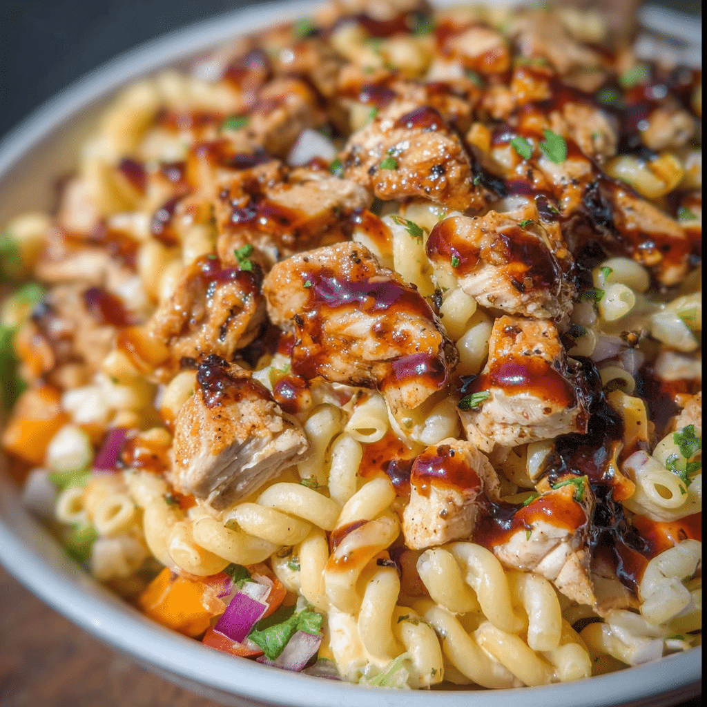 Bbq Chicken Pasta Salad