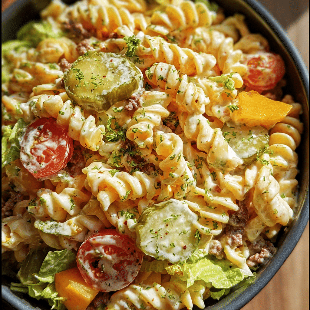 Big Mac Pasta Salad