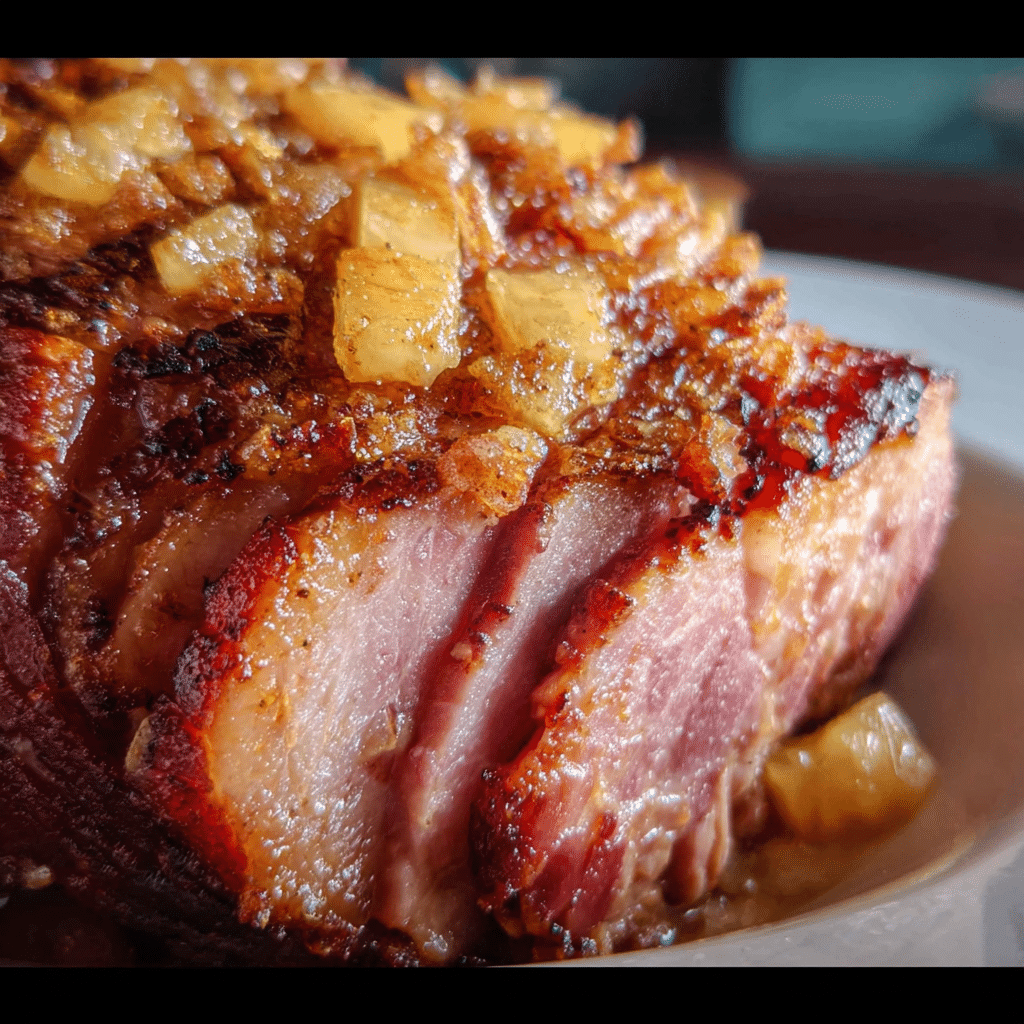 Brown Sugar Pineapple Crock Pot Ham