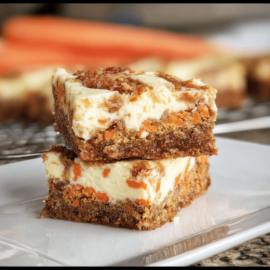 Carrot Cake Cheesecake Bars