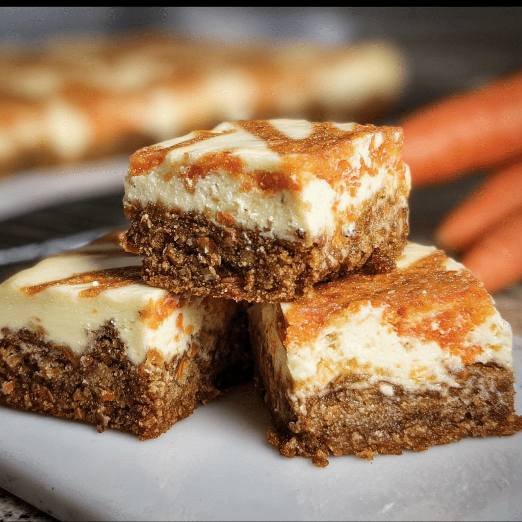 Carrot Cake Cheesecake Bars