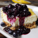 Cream Cheese Lemon Dessert With Blueberry Topping