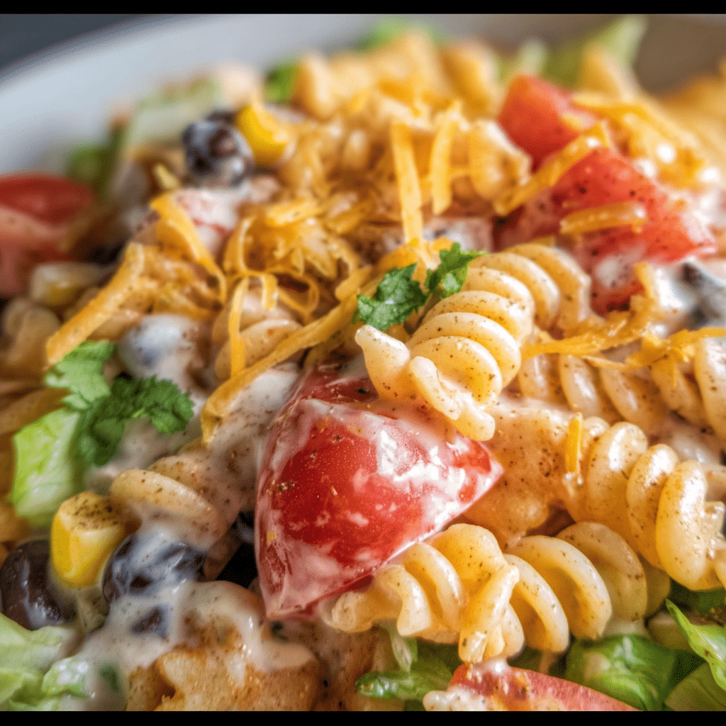 Creamy Ranch Taco Pasta Salad