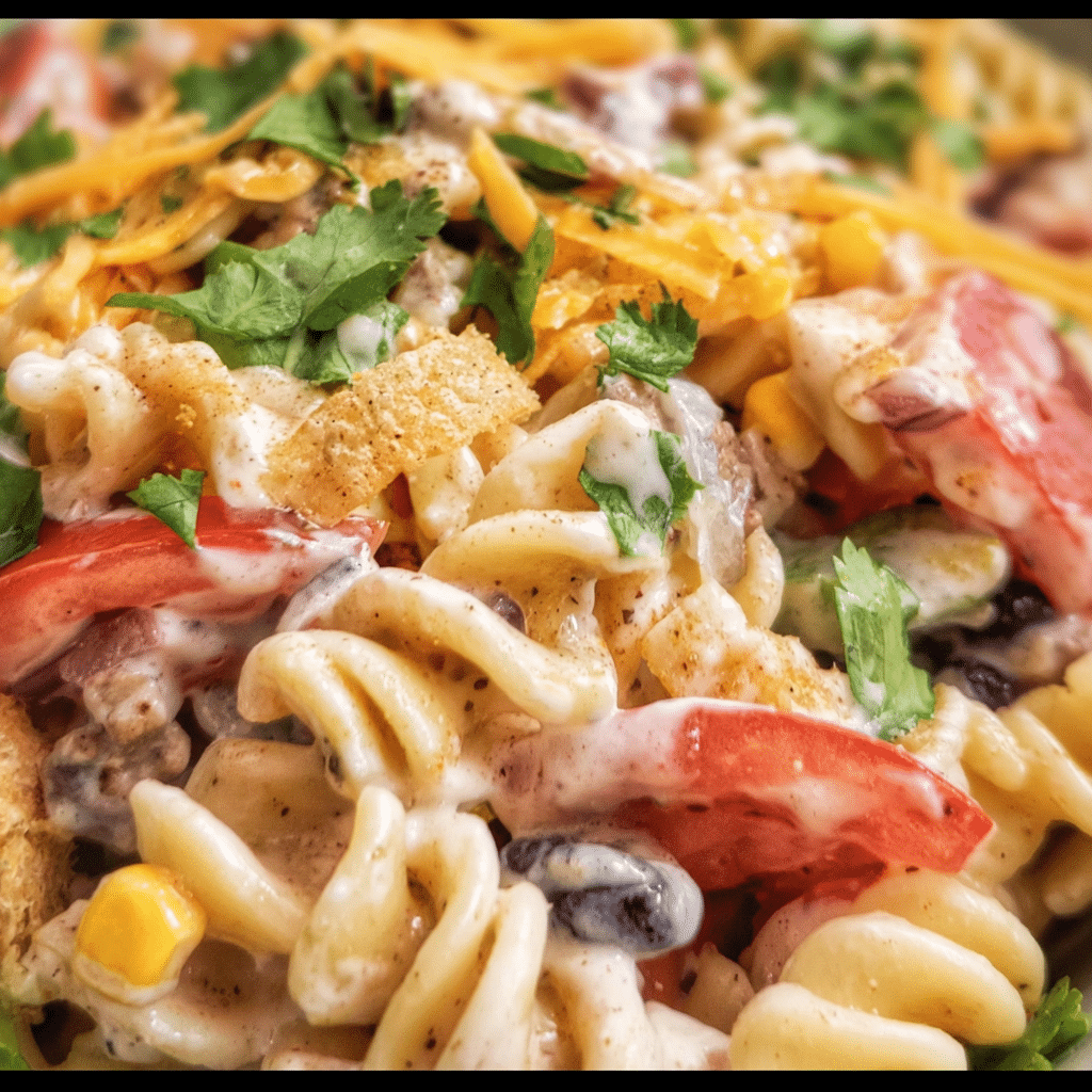 Creamy Ranch Taco Pasta Salad
