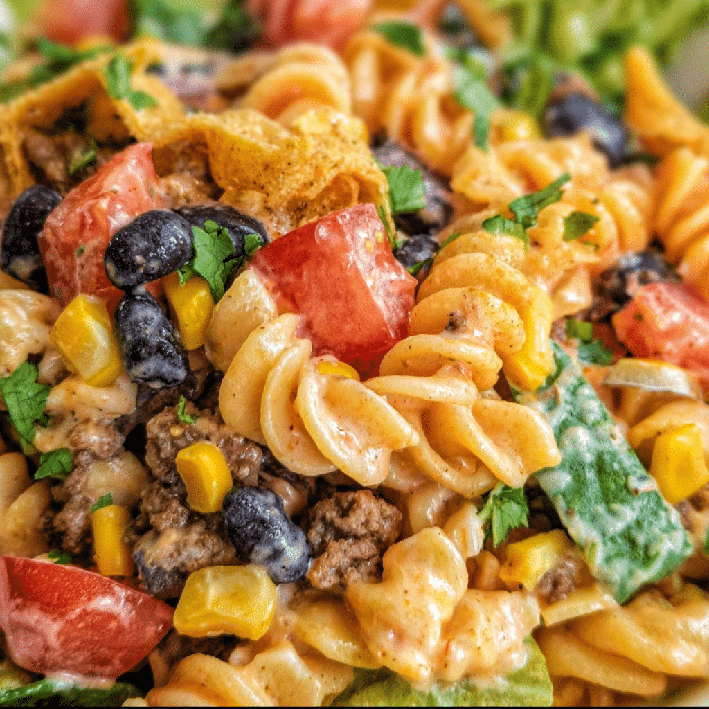 Creamy Ranch Taco Pasta Salad