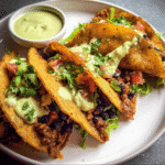 Crispy Baked Ground Turkey & Black Bean Tacos