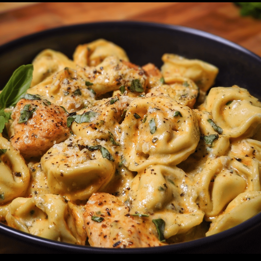 Crockpot Chicken Tortellini