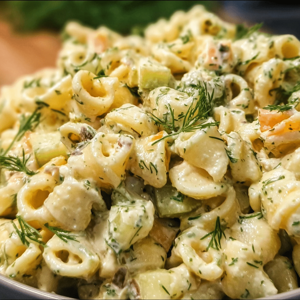 Dill Pickle Pasta Salad