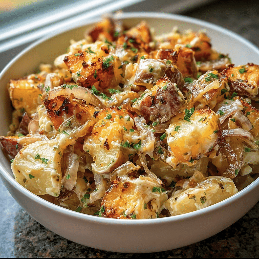 French Onion Potato Salad