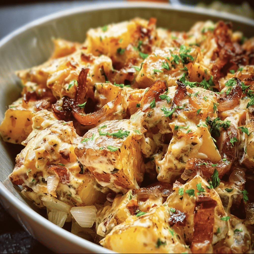 French Onion Potato Salad