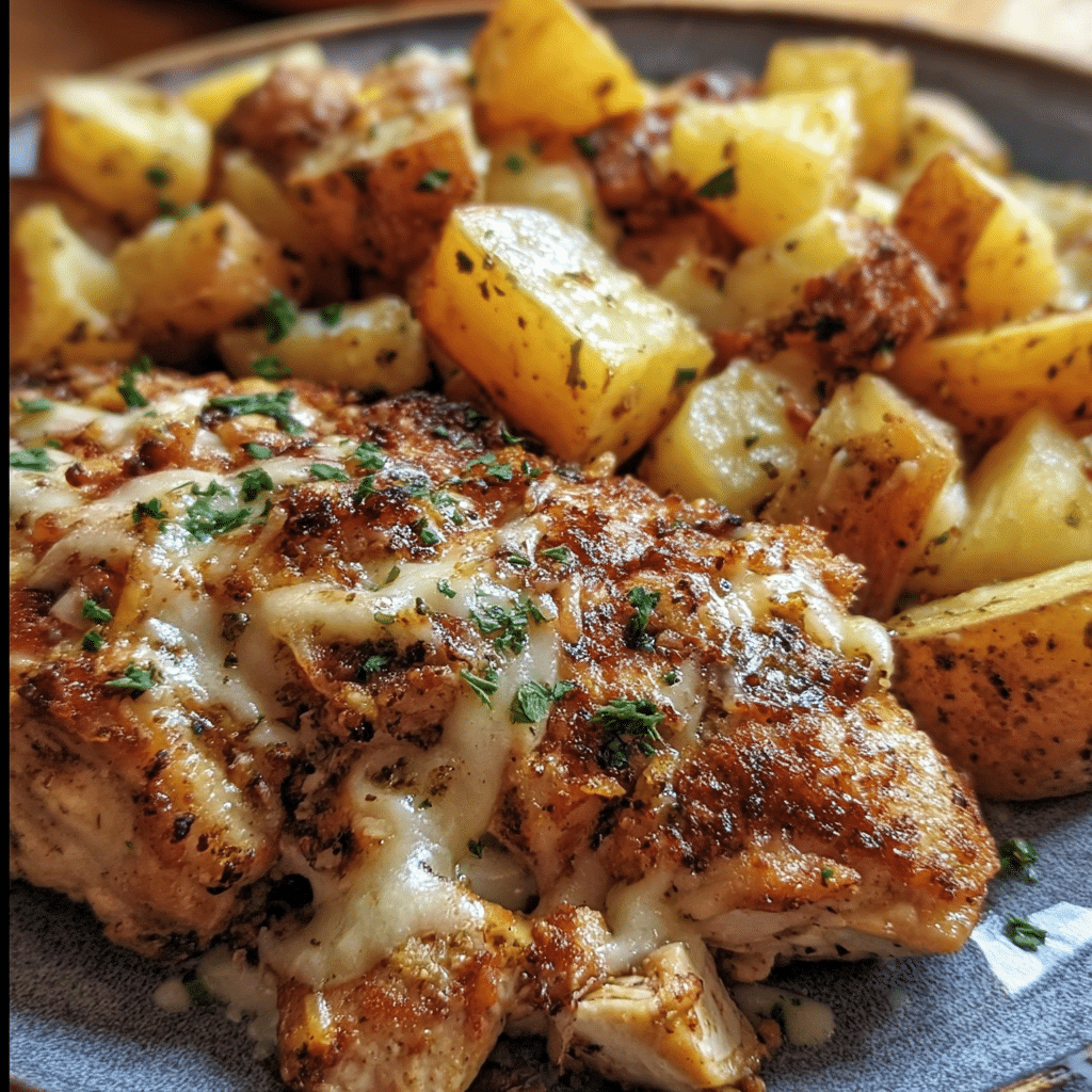 Garlic Parmesan Chicken And Potatoes