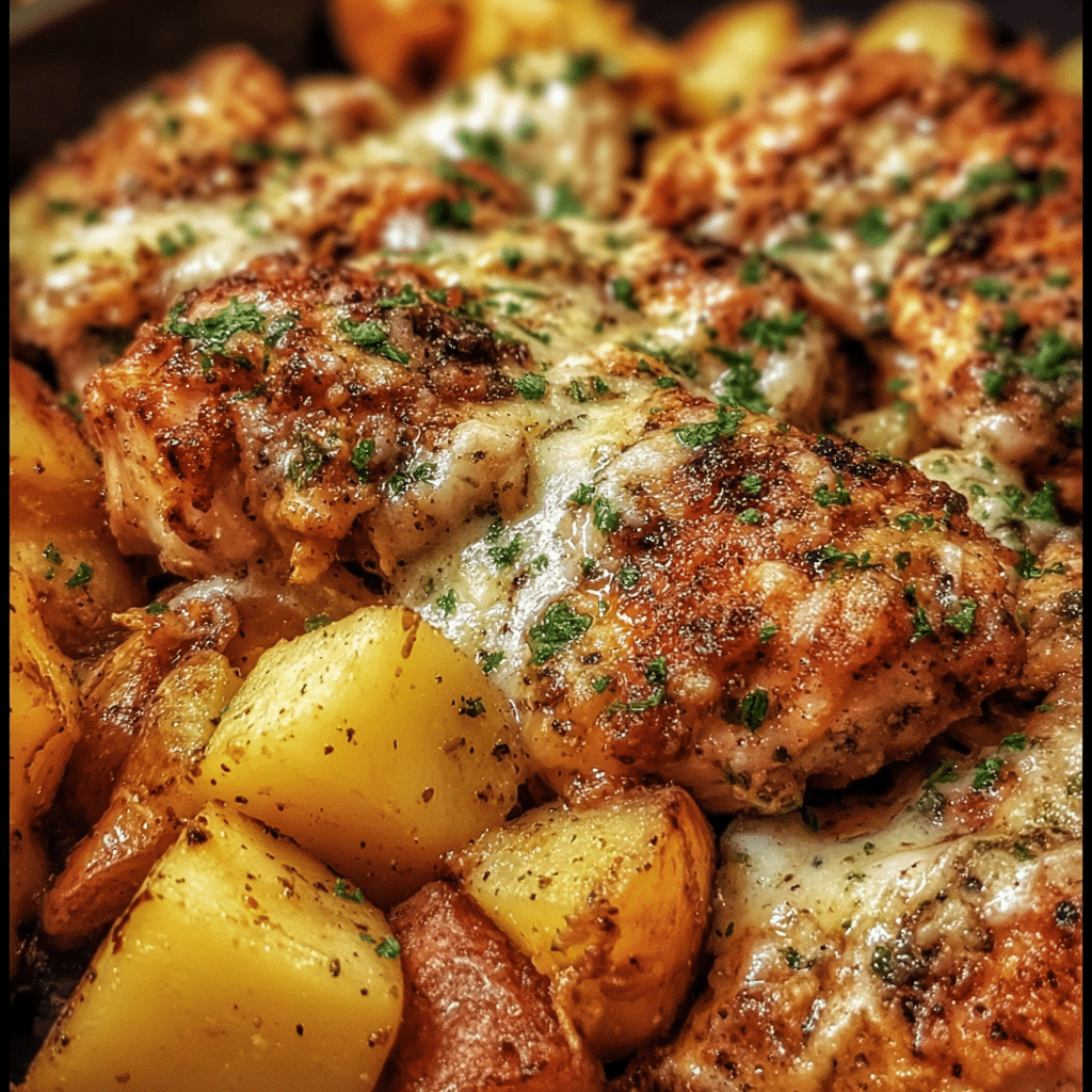 Garlic Parmesan Chicken And Potatoes