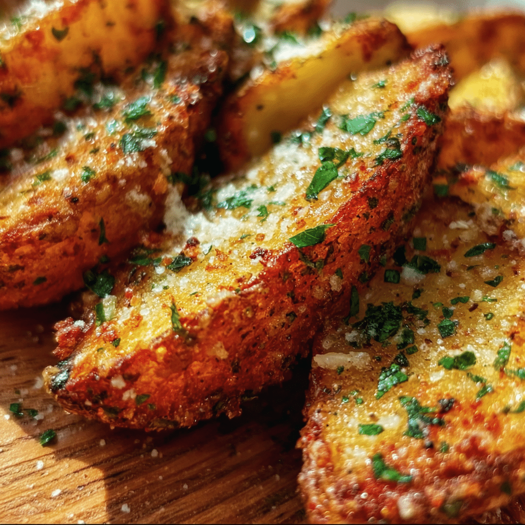 Garlic Parmesan Potato Wedges