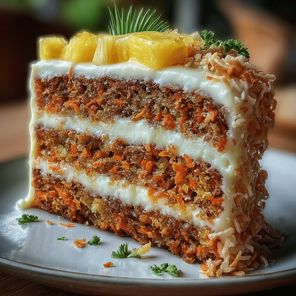 Hawaiian Carrot Pineapple Cake