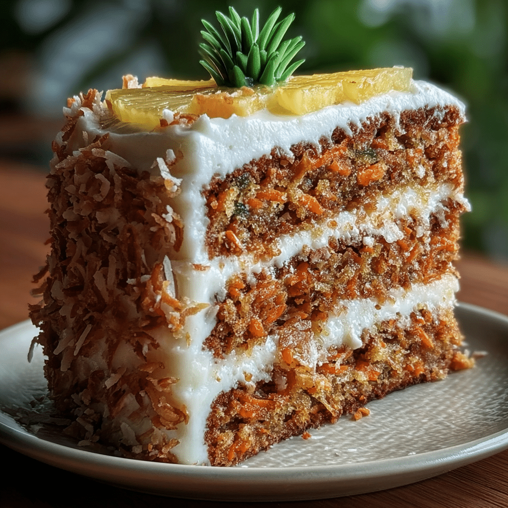 Hawaiian Carrot Pineapple Cake