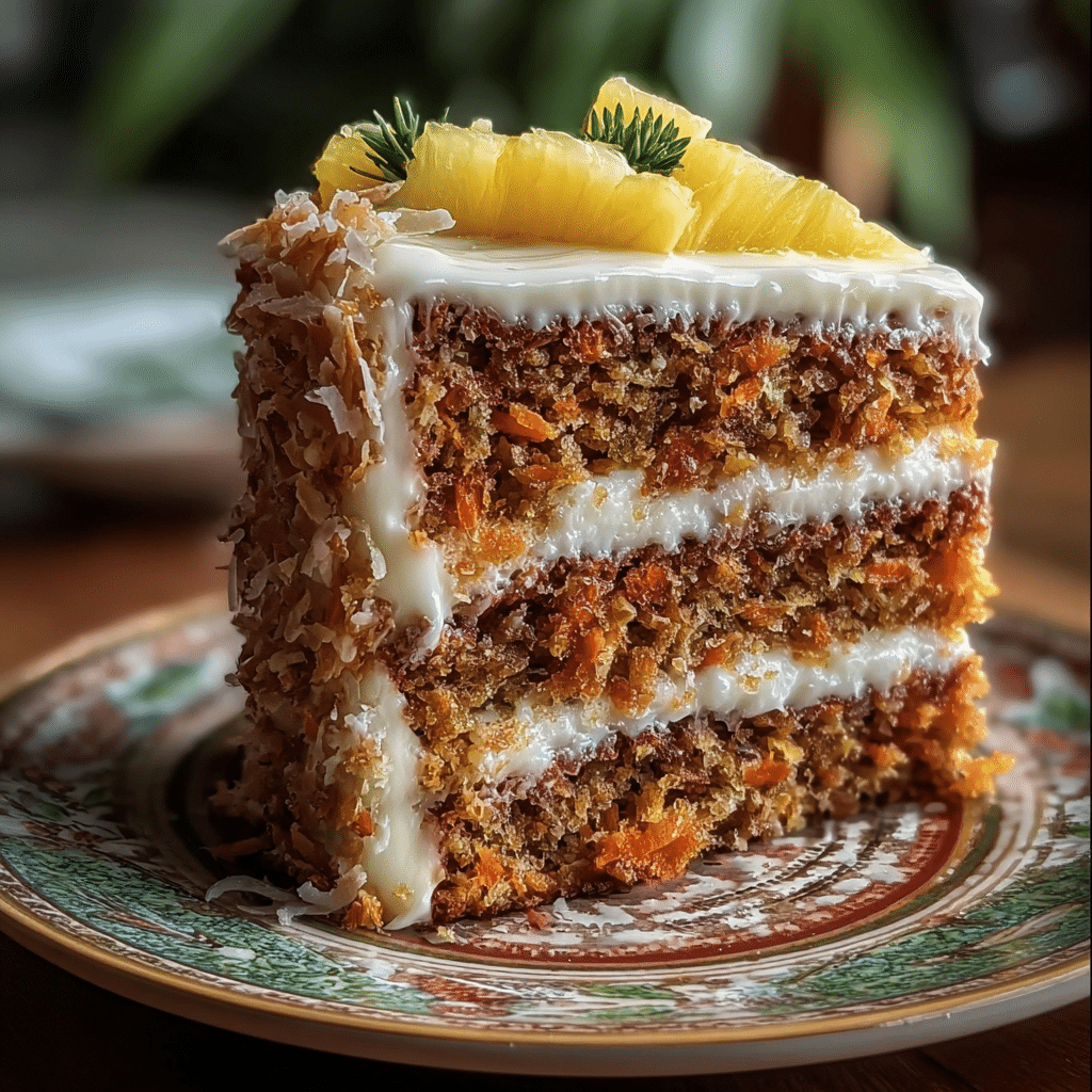 Hawaiian Carrot Pineapple Cake