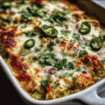 Healthy Salsa Verde Chicken Casserole