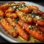 Honey Garlic Butter Roasted Carrots